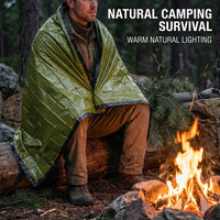 Emergency Sleeping Bag Lightweight PE Foil Thermal Sack, Waterproof Windproof My #variant:Army Green