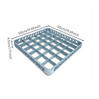 Stackable Dishwasher Glass Rack Food Grade Material for Restaurants, Caterers