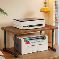 Two-Tier Desktop Printer Stand | Adjustable-Height, for Home Office