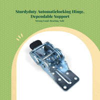 Automatic Locking Folding Hinge, 180 Degree Stainless Steel, Adjustable Table Leg Bracket, Furniture Connector, Easy Installation
