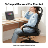 High-Back Ergonomic Chair Height Adjustable Office Furniture for Distant Workers
