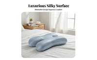 Skin-Friendly I-Shaped Beauty Pillow Aids Back Sleeping Face Cradle Pillow Breathable for Skincare Enthusiasts, Adults, Sleep, Napping, Home