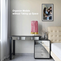 Rotatable Medal Display Rack for Desk