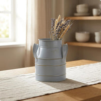 Milk Can Vase Aged Finish Home Decor Farmhouse Style for Tabletop