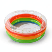 Inflatable Pool with Pump Thickened Inflatable Pool Portable for Backyard