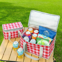 Lunch Box Insulated Cool Bag for Men Women, Oxford Cloth Cool Box for Food Storage, Handheld Picnic Basket for Camping BBQ, Shopping Bags Cooling