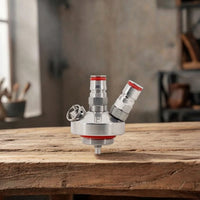 Compact Keg Dispensing Fitting Multi-Port Dispensing Fitting with Threaded Fittings Sturdy Beer Keg Connector Easy to Install for Kegerator