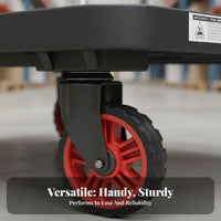 Space Saving Flatbed Hand Truck Quiet Wheels Foldable Platform Truck Multipurpose Flatbed Moving Trolley Heavy Duty for Warehouse Workers, Delivery Drivers, Stockroom, Workshop, Garage, Shopping