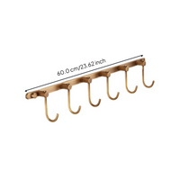 Antique copper towel rack, shelf set