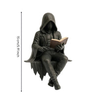 Hooded Scholar Statue Unique Scholar Figurine Intricate Ornament for Collectors