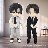 工厂！OB11娃衣 西服 西装四件套  GSC素体 12分BJD娃娃衣服 批发