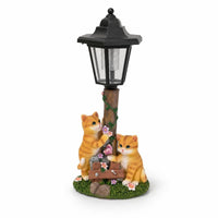 Lantern-Style Lamp on Post Glowing Outdoor Decor Decorative for Courtyard, Porch