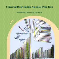 Door Lock Spindle Bar, Square Iron Shaft, Replacement Handle Accessory, Easy Installation, Residential & Commercial Use