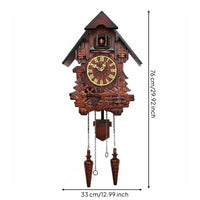 House-Shaped Cuckoo Timepiece Pendulum Home Decor Chain Weights