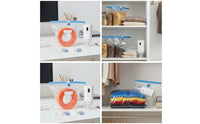 10 Pieces Moisture-Resistant Vacuum Storage Bags with Electric Pump Reusable Vacuum Bags with Electric Pump Long-Lasting Large for Closet Organization