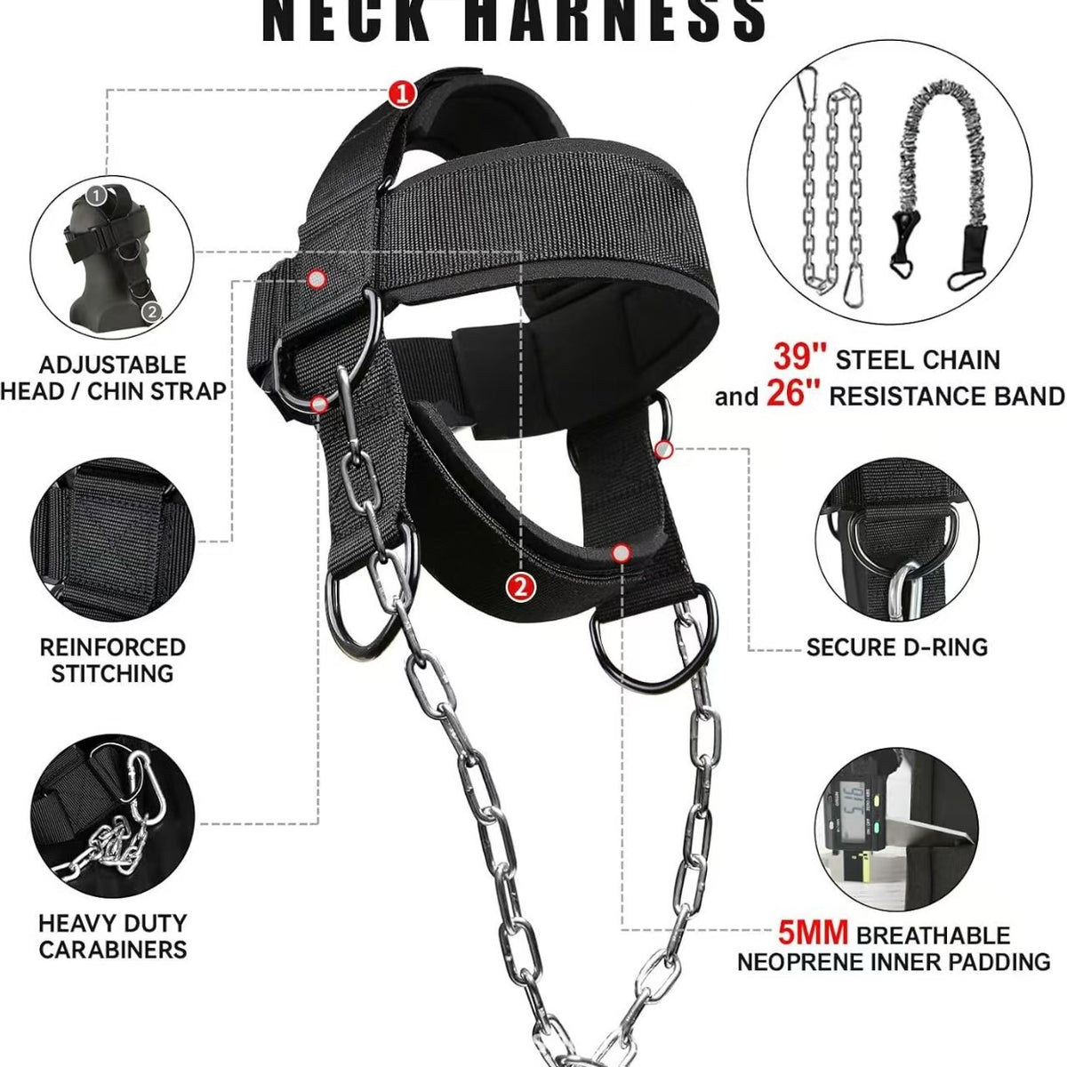 Neck Training Cap for Boxing and Martial Arts