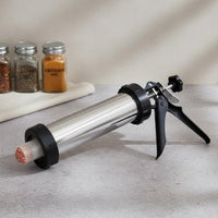 Manual Sausage Stuffer Heavy Duty Kitchen Tool Multiple Stuffing Tubes