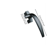 Aluminum Alloy Casement Handle, Security Lock, Universal Replacement, Push-Pull, Comfortable Grip
