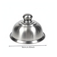 Cheese Melting Dome Versatile Stainless Steel Food Dome Heat Resistant Handle Pot Lid for Kitchen