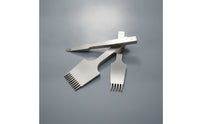 3 Pieces Pricking Iron with Angled Teeth Long-Lasting Pricking Iron Smooth