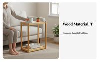 C-Shaped Rolling Table Movable with casters Storage Rack complimentary for Living Room