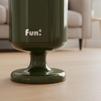 Goblet Shaped Trash Can High Capacity Pedestal Trash Can with Lid for Bedroom