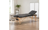 Folding Massage Table Sturdy Folding Massage Bed Wooden Frame Well-Being Furniture for Salon