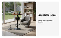 Counter Height Table and Stool Set Utilitarian Aesthetic 3-Piece High-Top Dining Set Space-Saving Easy Assembly for Students