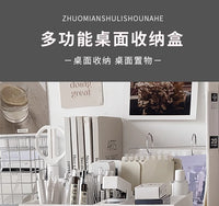 桌面收纳盒透明抽屉式置物架办公室工位笔筒书桌文具亚克力整理盒