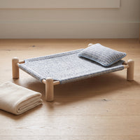 Elevated Pet Cot for Small to Medium Dogs - Breathable, Washable, All-Season Indoor/Outdoor Dog Bed