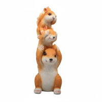 Squirrels on Swing Decor Easy to Hang Squirrel Swing Figurine Weather Resistant