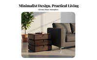 Rotating Single-Drawer Nightstand Minimalist design & aesthetic Bedside Table for Homeowners