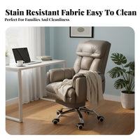 Reclining Gaming Chair with Footrest Full Recline Function Reclining Chair with Footrest and Headrest Pillows