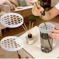 跨境Budable Flower Arranger透明螺旋茎架插花器笔筒收纳工具