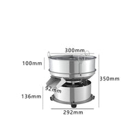 Electric Vibrating Sieve Multi-Purpose Stainless Steel Powder Sifter