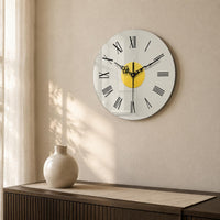 Round Acrylic Wall Timepiece Glossy Mirror-Silver Wall Timepiece Easy to Clean