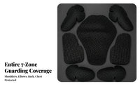 7 Pieces Lightweight Back Protector