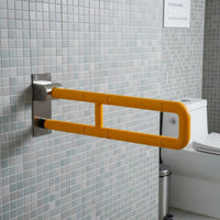 Anti-Slip Grip Handicap Toilet Bar Heavy Duty Wall Mounted Support Handle Waterproof Toilet Safety Space-Saving for Women