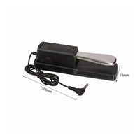 Anti-Slip Design Electronic Piano Foot Pedal Polarity Switch Sustain Pedal High Sensitivity Musical Instrument Accessory for Pianists, Keyboardists, Music Producers, Home Studio, Stage Performance