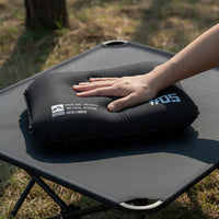 Flocked Inflatable Camping Pillow Ultralight Camping Pillow Compressible Bedding Ergonomic for Campers, Backpackers, Backpacking