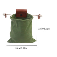 Portable Canvas Forage Bag Handsunrestricted Fruit Picking Bag for Camping