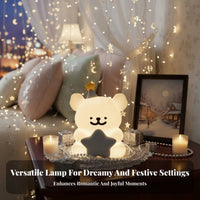 Romantic Gift Star Light Projector Music Box Walnut Wood Grain Finish Bedroom Atmosphere Light USB Powered for Women, Couples