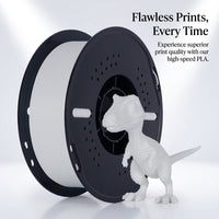 PLA 3D Printer Filament 1.75mm, High Speed 1kg Spool for Fused Deposition Modeling Printers, Dimensional Accuracy Material for Beginners