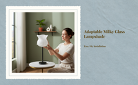 Frosted glass pendant shade