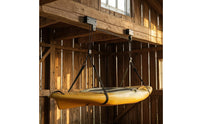 Rope Hanging Kayak Hoist Hanging Straps Kayak Ceiling Hoist Metal Brackets Overhead Boat Storage 45 Kg Load