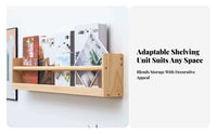 Wall-Mounted Book Display Multi-Tier Household Storage Space-Saving for Students