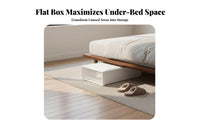 Rolling Under-Bed Box Large Capacity Underbed Bin particleresistant for Dorm Room