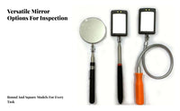 Telescopic Inspection Mirror Portable Under Vehicle Inspection Mirror Stainless Steel for Mechanics, Car Repair