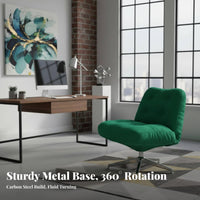 Upholstered Rotating Armchair Nordic and Design Rotating Barrel Armchair Designer Look Ergonomic Design for Adults, Bedroom