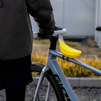 Novelty Design Banana Shaped Bike Bag Lightweight 3D Printed Cycle Case Long-Lasting Banana Shaped Bag Easy Reach for Cyclists, Mountain Biking, Commuting